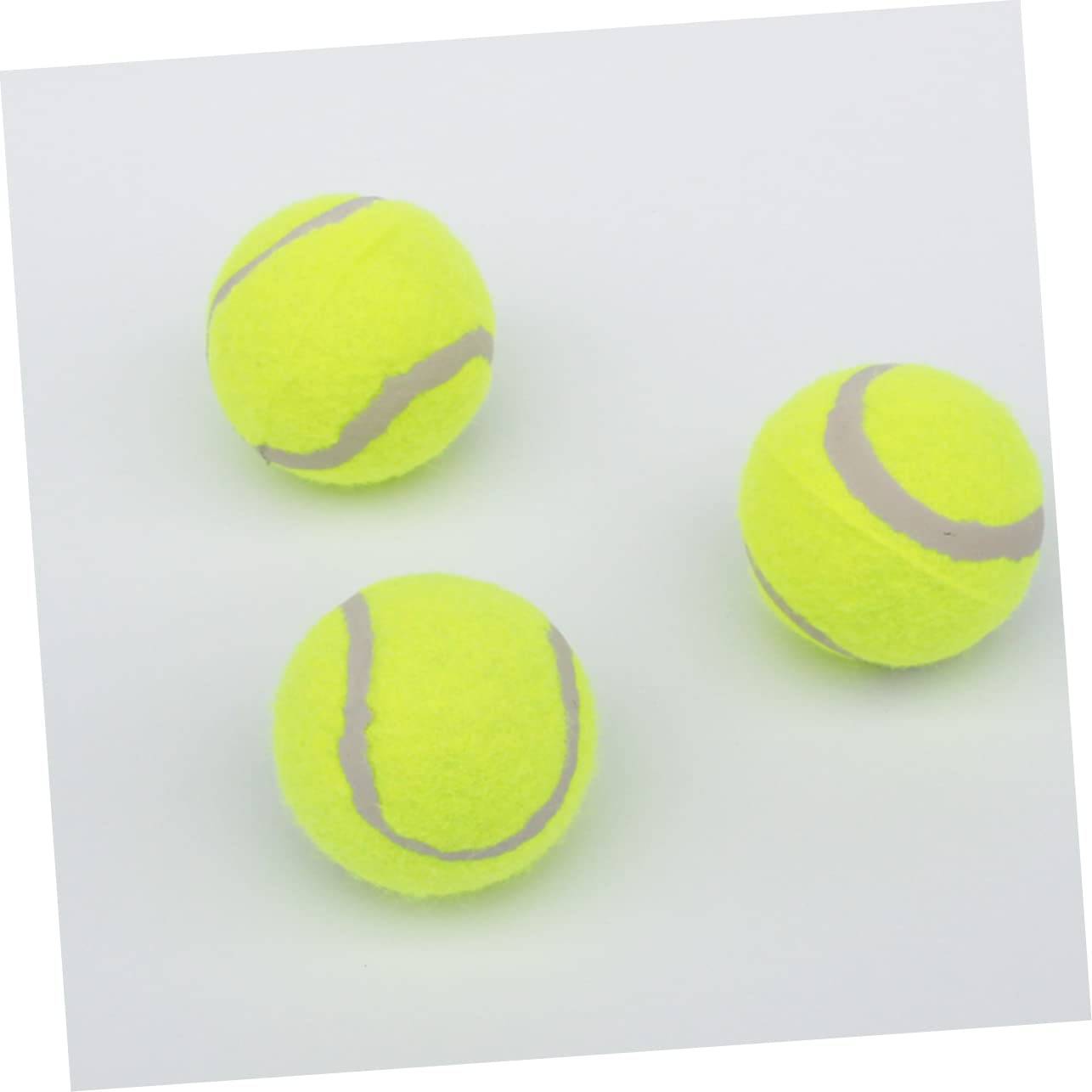 VANZACK Tennisbälle für Hunde 6 Stück Gummi Leichte Trainingsbälle | Gummibälle für Welpen und Haustiere, Abriebfest und Bissfest, für Training und Draußen