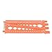 Bolt Measuring Tool Nut Bolt Screw Gauge, Imperial Metric Wall Hanging Heavy Duty Plastic Compact Lightweight Size Guide with Clear Markings for Workshop (Orange, Opening Size: