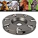Atsoya Hoof Trimming Discs 7 Blades Horse Hoof Trimming Tools Alloy Steel Horses Goats Hooftrimming Disc Livestock Hooftrimming Disc Plate