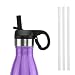 ICONIQ Pop Up Straw Cap for 17 Ounce Insulated Water Bottles (Black)
