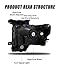 ADCARLIGHTS 2009 2010 2011 2012 2013 2014 Ford F150 Pickup Headlight Assembly for 09-14 Ford F150 Clear Lens Chrome Housing with Amber Reflector Headlamp Replacement Left and Right Pair
