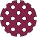 Party Ready Polka Dots Round Dessert Plates Tableware, Violet, Paper , 7