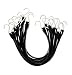 ABN EPDM Bungee Cords with Hooks 10-Pack, 21” Inch (36” Max Stretch) – Heavy-Duty Rubber Tiedown Strap, Tarp Tie Straps