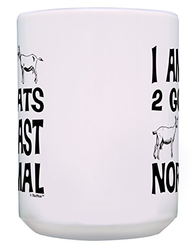 Goat Gift I'm 2 Goats Past Normal Goat Mom Mug Or Goat Dad Mug Goat Themed Gifts Goat Birthday Gifts Goat Novelty Gifts Gift 15-Oz Coffee Mug Tea Cup 15 Oz White #TOP2