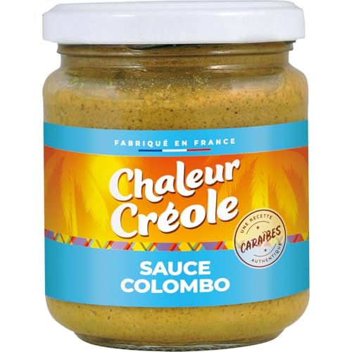 Sauce colombo CHALEUR CREOLE 200g France MAC3261101 Lot 3 pour cuisine créole
