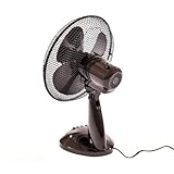Oypla Electrical 12" 3 Speed Oscillating Black Electric Desk Home Office Fan - Image 7