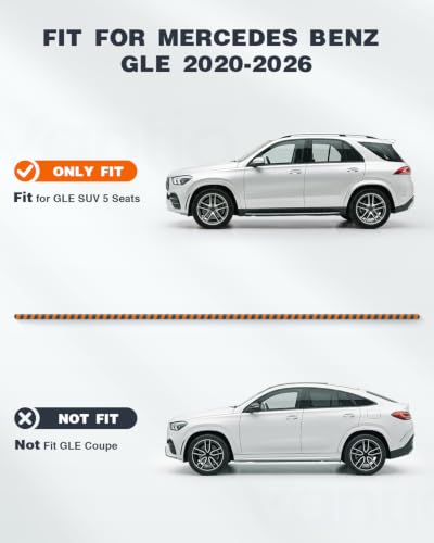 Image of Floor Mats & Cargo Liner for Mercedes-Benz GLE 2020-2025 2026, Custom Fit TPE All Weather Liners for GLE 350 /450 /580 /53 AMG /63 AMG S(5-Seat Models Only, Not for Coupe)