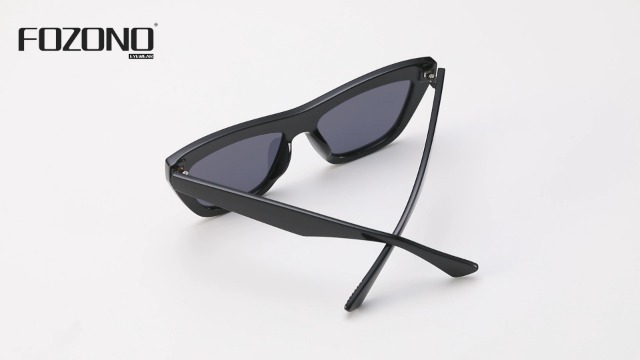 Amazon.com: Fozono Trendy Square Retro Cat Eye Sunglasses  display picture 1