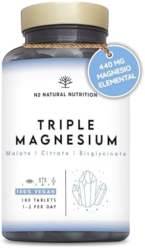 Citrato de Magnesio 1440mg + Magnesio Bisglicinato 600mg + Malato...