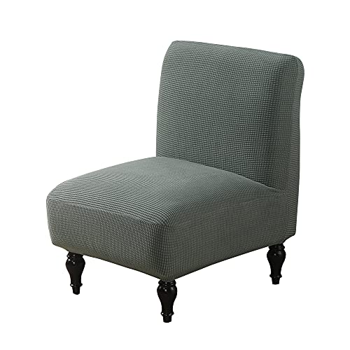 CHNSHOME Sesselbezug 1 Sitzer ohne Armlehnen Stuhlbezug ohne Armlehnen Sesselbezug Stuhlschutz Stuhlbezug Stretch, Armeegrün Cover