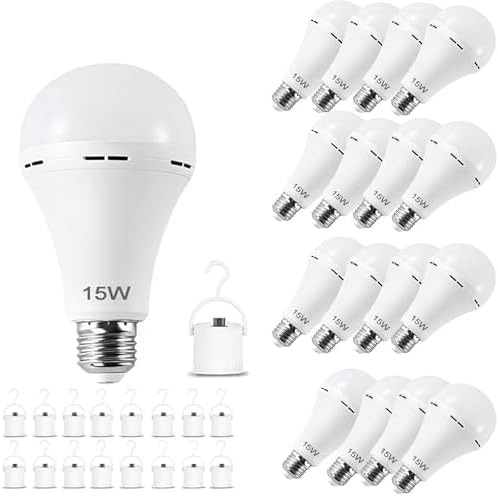 16Pack-White Rechargeable Emergency...