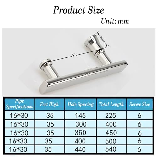 Poignée de porte de douche push-pull pour rénover les cabines en verre - 3