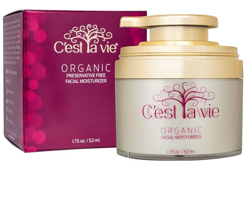 C'est La Vie Organic and Natural Moisturizing Cream Best for Sensitive Skin, Blemish Reducer, Wrinkle, Scar, Dark Circle Repair, with Anti-Aging Properties for Women and Men