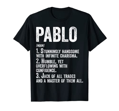 Nombre Camisa Pablo Definición Nombre Personalizado Divertido Camiseta