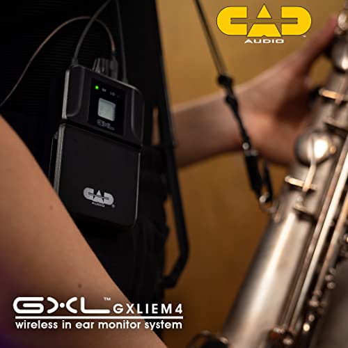 Cad Audio Gxliem4 Frequency Agile Wireless In Ear Monitor System -Four Discrete Mixes - Includes 4 Meb1 Earbuds, 4 Bodypack Receivers, Rack Mount Ears And Antenna Relocation Kit #TOP7