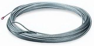 WARN 60076 ATV Winch Accessory: Galvanized Aircraft Steel Cable Wire Rope, 3/16" Diameter