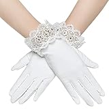 Retro Design: Dekoriert mit Spitzen, kleine Blumen oder Perlen am Rand, wirkt elegant und fein. Damit verkörpert Ihr Kostüm oder Party-Look echt edle Ausstrahlung.