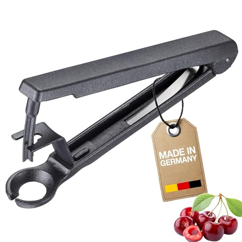 Westmark Kirschentkerner Kernex Black Edition Entsteiner für Kirschen Handliche Einmachhilfe Anthrazit