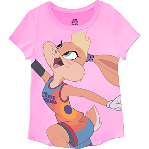 Space Jam Lola Bunny Girls T-Shirt - Front & Back Tee - Sizes 4-162