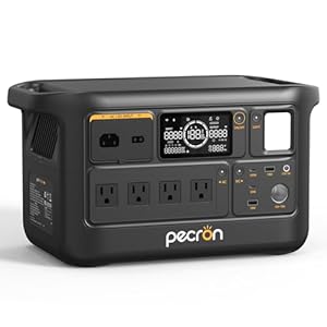 PECRON F1000LFP Portable Power Station, 1500W, 1004Wh LiFePO4 Battery Solar Generator, UPS, Fast Charging, Perfect Power Backup for Camping, Home Use, RV(Solar Panel Optional)