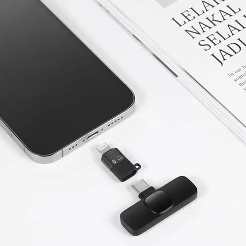 Image of Wireless Lavalier Microphone for Smartphone | Noise Cancellation Clip Mic with Receiver for Interviews, Vlogging, YouTube, Reels & Live Streaming (K8-Mic)