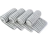 KinHwa Microfiber Hand Towels for Bathroom Super Soft Hand Towel Absorbent Striped Bathroom Hand Tow