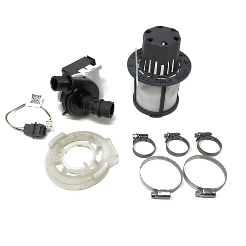 US-Based Supplier - WD19X25187 Drain Pump Kit Single Speed - Compatible With GE Appliances, Hotpoint, Haier, Monogram Dishwasher - Replaces WD19X25180 WD26X10060 WD26X20423 WD26X20740 WD26X21254