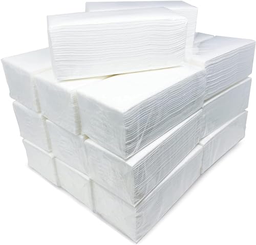 Toallas de Papel Secamanos Zigzag | Pack con 2250 Unidades | Toallas para Dispensador Laminadas Doble Capa Alto Gramaje