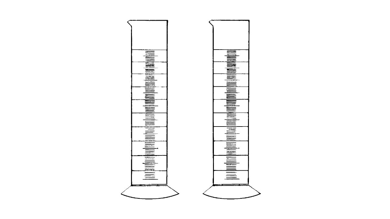 Vitlab provetta graduata a forma bassa fondo rotondo PP 1000 ml