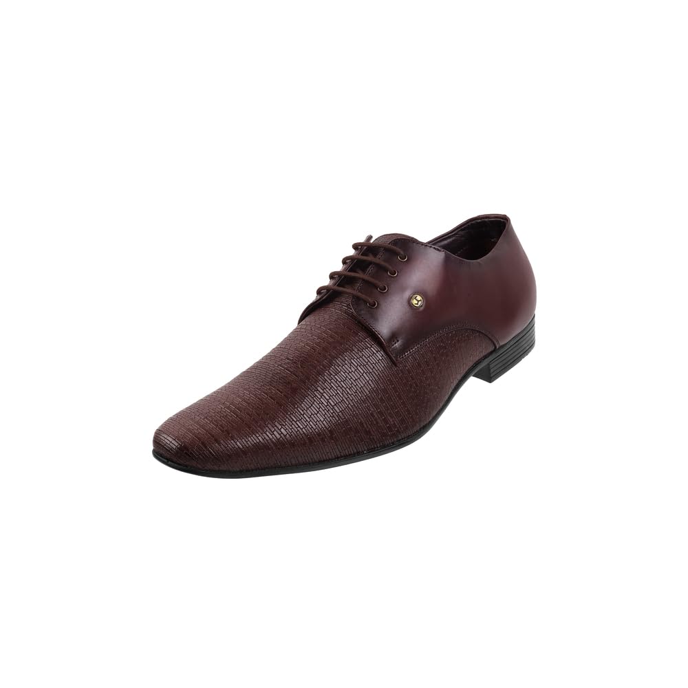 mochi Men Textured Leather Lace-Up Formal Shoes-picture-47
