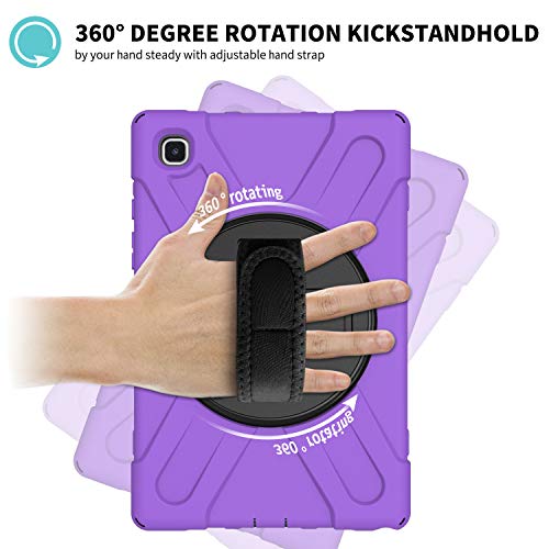 Coque Samsung Galaxy Tab A7 violette pour usage nomade et voyage