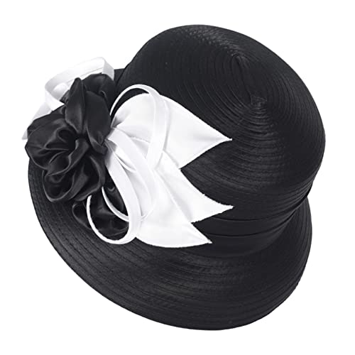 Derby Hat for Women Church Tea Party Wedding Cloche Bowler Bucket Hats