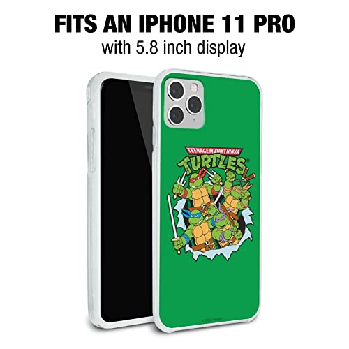 Teenage Mutant Ninja Turtles Group Retro Protective Slim Fit Hybrid Rubber Bumper Case Fits Apple Iphone 8, 8 Plus, X, 11, 11 Pro,11 Pro Max #TOP5