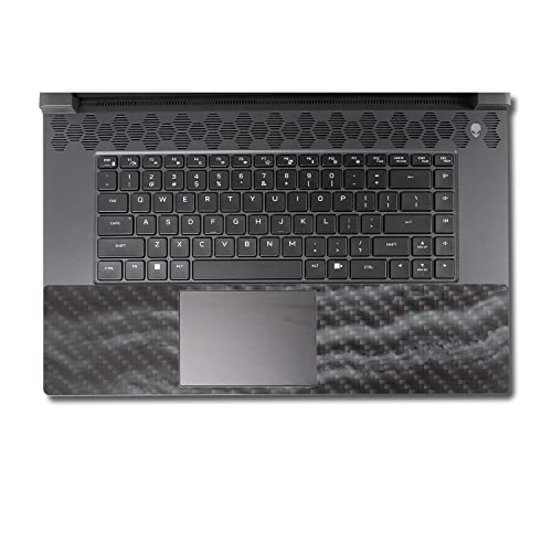 Image of MightySkins Carbon Fiber Skin Compatible with Alienware M17 R5 (2022) Full Wrap Kit - Smoky Quartz | Protective, Durable Textured Carbon Fiber Finish | Easy to Apply & Change Styles | Made in The USA