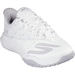 Skechers Men's Viper Court Rally Pickleball-Shoes, White Leather/Mesh/Trim, 9 UK