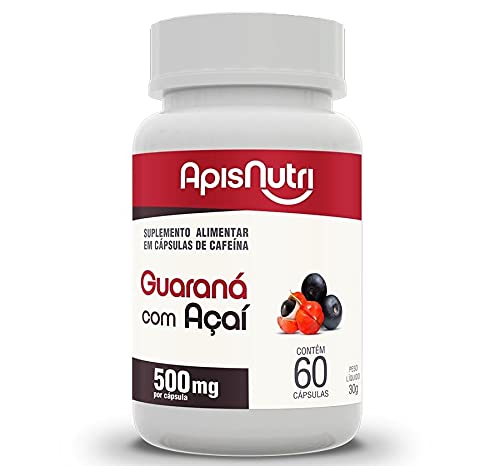Guaraná com Açaí 500mg Oil Apisnutri 60 Cápsulas