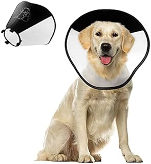 Dog Cone Alternative for Large Dogs After Surgery, Soft Dog Recovery Suit Plastic E Collar 2 Size Adjustable, Protective Dog Head Cone After Anti Bite Lick Wound Healing Safety (XL)