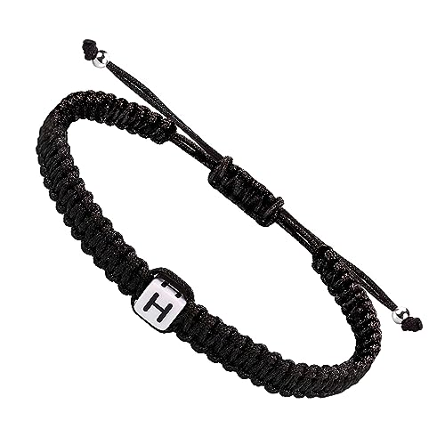 Pulsera Inicial Trenzada Ajustable para Parejas miniatura 1