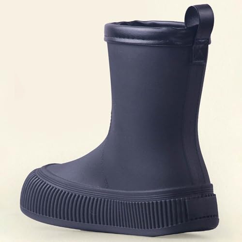 Short Rain Boots Rubber Rain Boots Toddler Kids Rain Boots for Girls Boys Waterproof Rainboots Easy-on Rain Shoes2