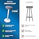 ERGOOCEAN® Bürohocker ergonomisch – Hocker & Stehhocker [2 in 1] höhenverstellbar 56-81CM Schwingeffekt [rutschfest] - weiß - Sitzhocker & Stehhilfe ergonomisch für HomeOffice & Büro (Weiß)
