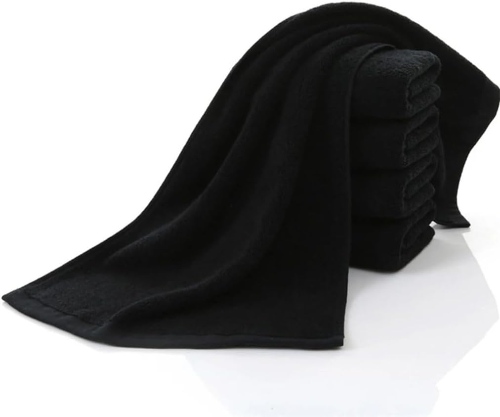Black Cottons Towels Towels Quick Dry Suction Towel Bathroom Bedroom for 35x75cm
