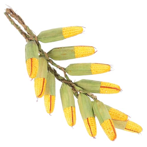 ULDIGI 2pcs Strings Artificial Corn String Corn Ornament Artificial Corn on The Cob Harvest Hanging Corn Pendants Vegetable Artificial Decor Decor Fake Corn Lanyard Foam