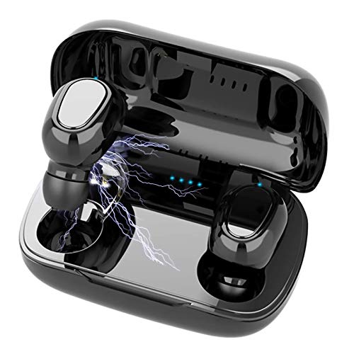 Auriculares Bluetooth,Inalámbricos In-Ear Auriculares Impermeable Auriculares Bluetooth IPX5 Auriculares Inalámbricos con Estuche de Carga Inalámbrico Portátil para iOS y Android Cover