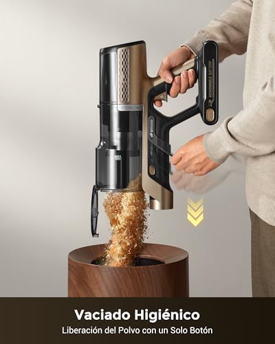 Proscenic P20 Aspiradora sin Cable 70kPa/680W/70Mins, Cepillo Anti-Enredo, Aspiradora Escoba Autónoma con Tubo Flexible para Limpiar Bajo Muebles sin Agacharte, Suelos/Alfombras/Pelo de Mascotas - imagen 10