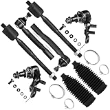 SCITOO 8pcs Front Suspension Kit Lower Ball Joints Inner Outer Tie Rod Ends w/Steering Boots fit for 2002-2006 for Toyota Camry for Toyota Solara for Lexus ES330