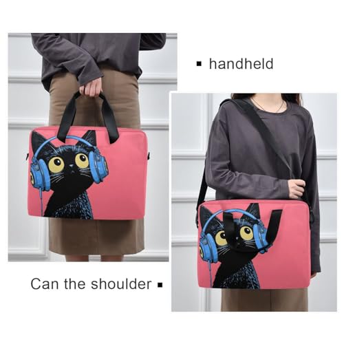 Bolsa para portátil con estampado gato musical miniatura 2