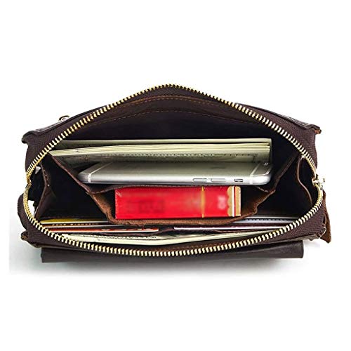 Brown Leather Wallet Clutch Credit Card Holder Leather Wallets Coin Pocket Wallet4