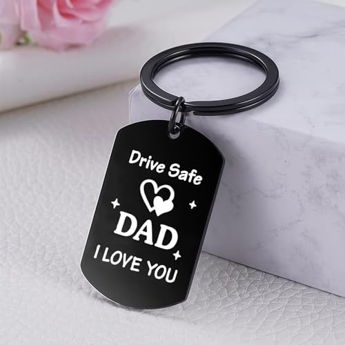 Fathers Day Gift from Daughter Son Drive Safe Keychain for Dad Birthday Gifts for Daddy Christmass Gift - Image 5