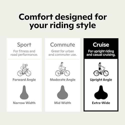Selle confort vélo mousse premium anti vibrations