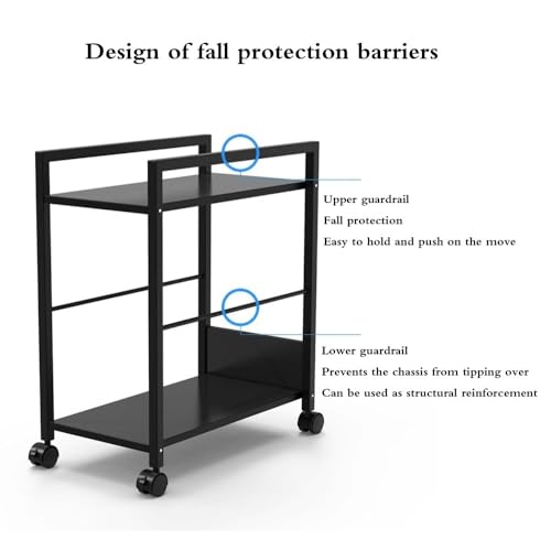 Soporte Torre PC de 2 niveles con ruedas bloqueables para oficina y hogar miniatura 4